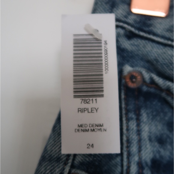 AGOLDE Ripley Mid Rise Straight Jeans Size 24 - Picture 3 of 9